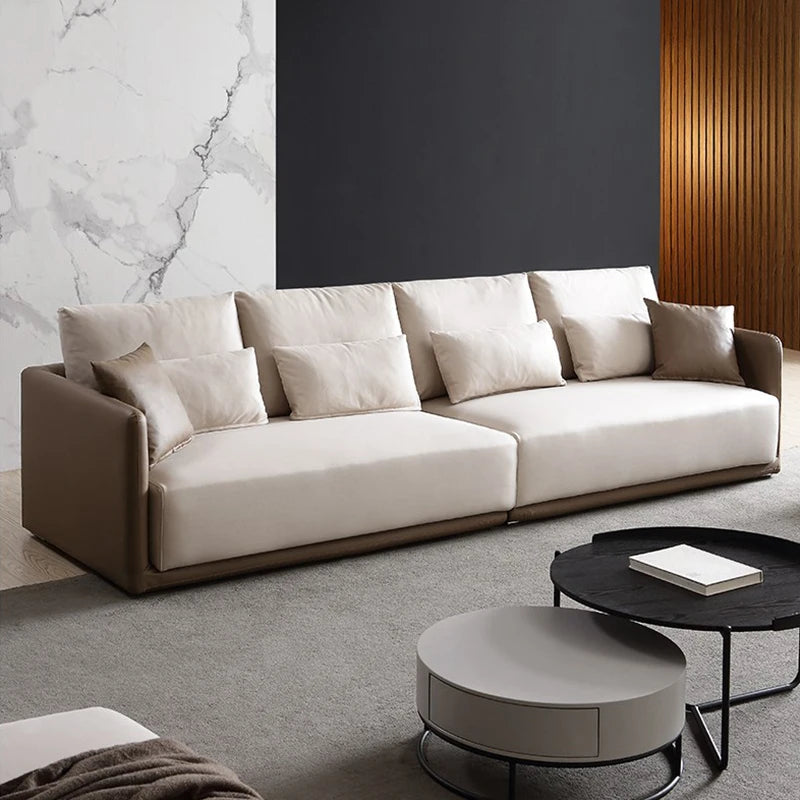 Modern Italian Sofa Set Design Metal Corner Couch Nordic Living Room Hotel Office Furniture