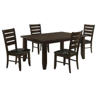 5-Piece Dining Set with Cornish Cappuccino Finish