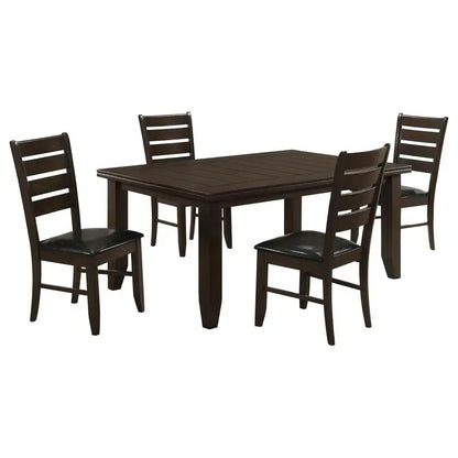 5-Piece Dining Set with Cornish Cappuccino Finish