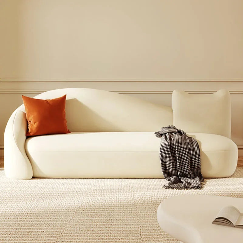 Canapés de salon minimalistes et mignons, pouf européen blanc, canapé 3 places, ergonomique, Design moderne, meubles de maison Hogar