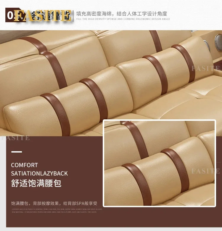 Living Room Sofa storage corner real genuine leather sofas salon couch puff asiento speaker bluetooth canape L shape sofa cama