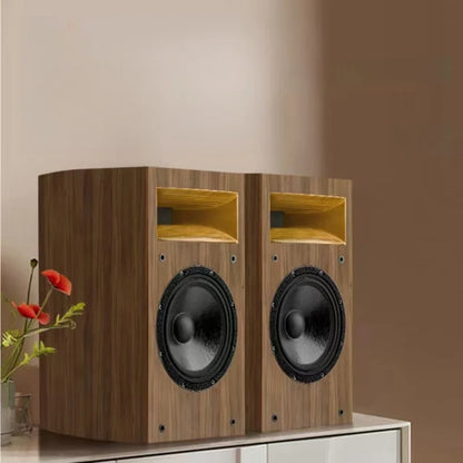 A-1529 8 Inch Two Way HiFi Fever Bookshelf Passive Horn Wooden Box Boron Magnet High pitched Speaker 110W 8Ohm