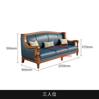 Customizable American leather sofa