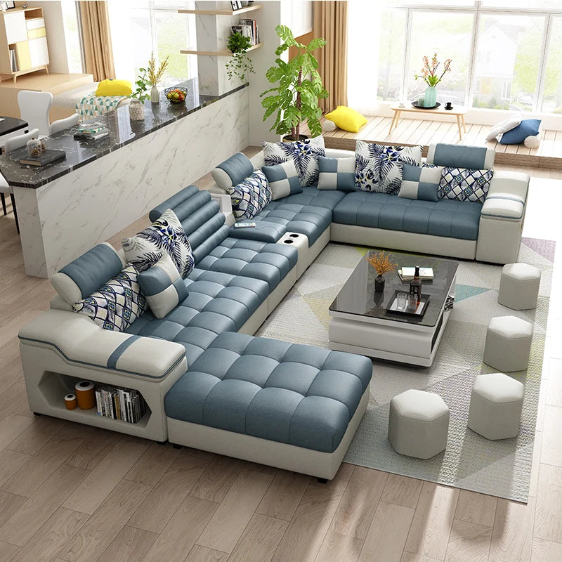 Living Room Minimalist Sofa Sectional Luxury Modern Home Sofa Lazy Comfortable Canape Salon De Luxe Furniture Accessories