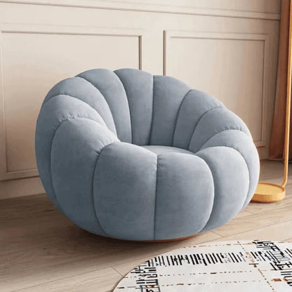JC Lazy Pumpkin Sofa Sleepable and Reclining Lounge Chair Living Room Small Apartment Swivel Sofa Chair