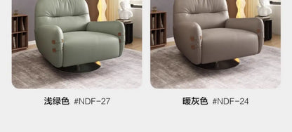 HXL modern light luxury leather sofa chair single simple living room small apartment bedroom leisure chair