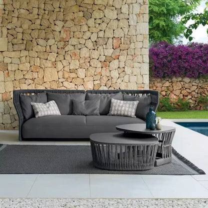 Outdoor sofa, courtyard, rattan woven outdoor swimming pool, homestay furniture, leisure combination, outdoor rattan chair