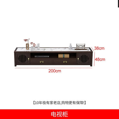 New Chinese-style solid wood sofa combination modern simple Zen Chinese style living room concubine corner wooden light luxury