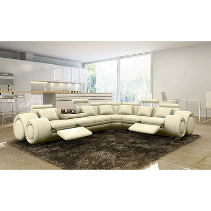 New Living Room Luxury Modern Couch Genuine Real Recliner Leather Sofa Set Indoor Sectional Furniture Leather Sofa