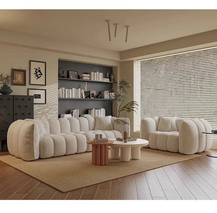 Medieval Cream Style Single Lazy Sofa Living Room Bedroom Pumpkin Leisure Sofa Chair Sofa Set Living Room Economic Vacuum Sofas