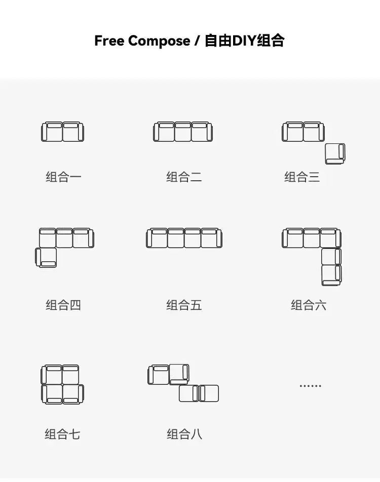 Simple Style Vacuum Compression Living Room Sofa Light Luxury Furniture Corduroy Sponge Filling Multi-Person Sofa Customization
