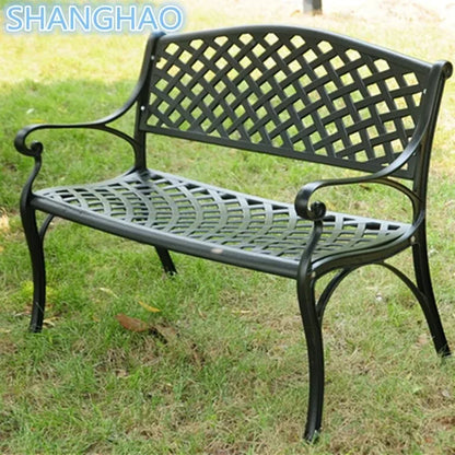 Cast Aluminum Outdoor Furniture Outdoor Bench in Garden