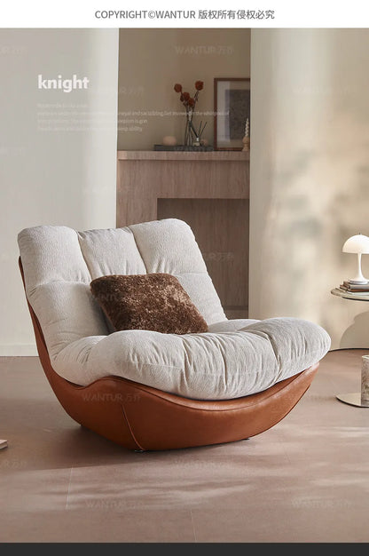 Italian living room creative single chair Nordic small apartment backrest sofa chair