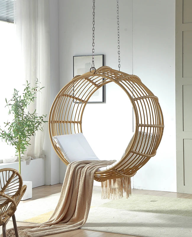 Interior and exterior swings for household balcony hammock outdoor imitation rattan chair round cradle chair hanging chair