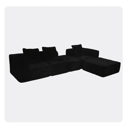 Convertible Modular Sectional Sofa Set Compression Foam Sofa