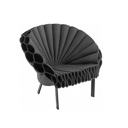 Nordic design art peacock open screen petals creative circle light special-shaped leisure single chair