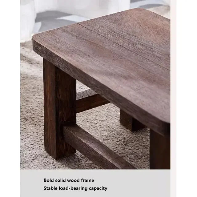 Adult Solid Wood Stool for Daily Use Shoe Changing Step Stool for Kitchen Bathroom Living Room Wooden Household Furniture