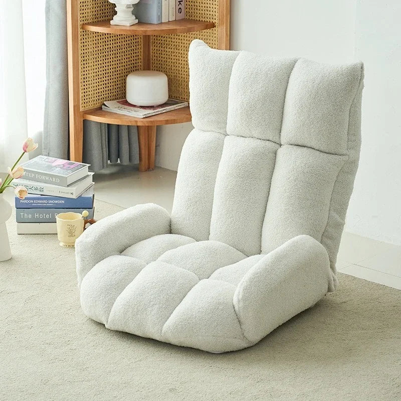 Cloud roll folding lazy sofa tatami backrest bay window lounge chair living room bedroom balcony floor internet famous sofa