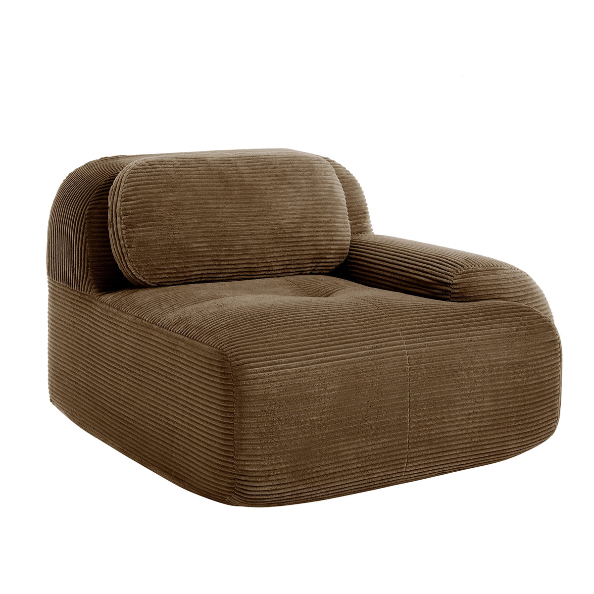 1piece Modern Lovely Sofa Without Armrests with Cushion, Living Room Furniture, Modular Corner Sofa, Premium Cordstock Fabric