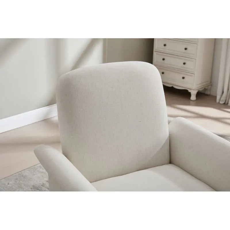 Bedroom Living Room Essential Modern Swivel Accent Chair Barrel Armchair With Wood Base Great For Reading Waiting