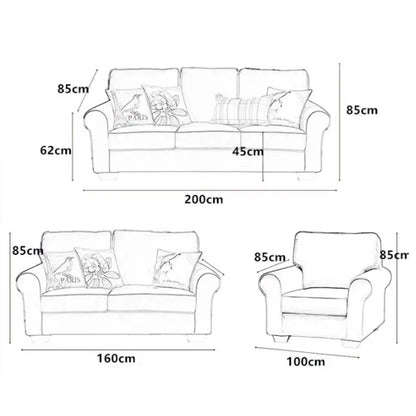 Double Designer Living Room Sofa Europe Floor Romantic Apartment Sofa Elegant Luxury Muebles Para El Hogar Home Furniture