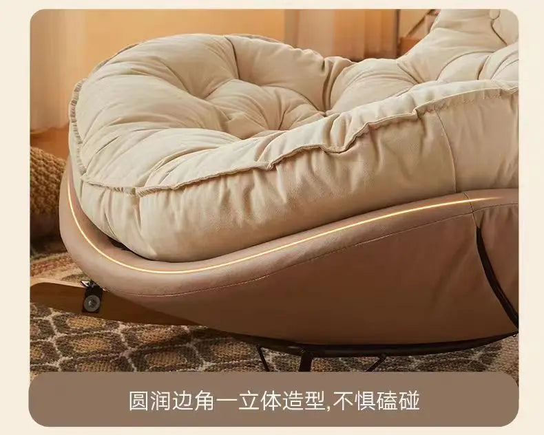 Thickened Penguin Rocking Chair Balcony Sofa Home Bedroom Leisure Chair Wide