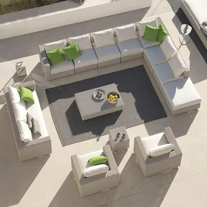 Courtyard sofa, villa, garden terrace, sun protection, waterproof, outdoor leisure rattan weaving corner