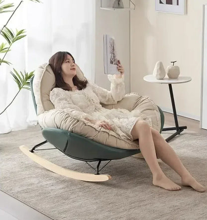 Lazy Couch Penguin Rocking Chair Indoor Leisure Rocking Chair Lounge Chair Rocking Daybed Adult Lounge Snail Balcony Home Egg
