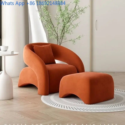 Lazy Single Chair Minimalist Lounge Sofa for Living Room Balcony Small Space
