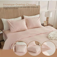 Serta Simply Clean Pleated Duvet Cover King Size, 3-Piece Set with 2 Pillow Shams, Wrinkle-Resistant, Easy Care, Hotel Luxury Be