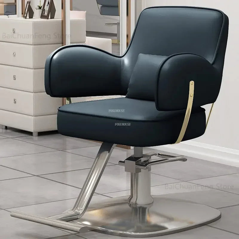 Beauty Salon Chair professional Hairdressing Chairs Stainless Steel Barber Chairs Modern Salon Furniture simple Lift Swivel Seat