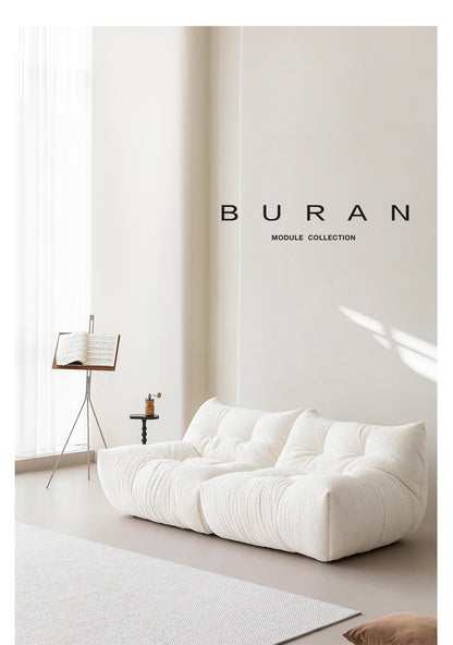 Nordic Cream Style Living Room Sofa White Square Combination Creative Design Lazy Couch Comfort Home Furniture Lounge Chair FYLS