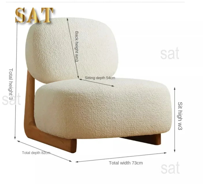 Furniture Sofa Chairs Patio Lounge Chair Modern Nordic Wooden High Single Chair Living Room Furniture