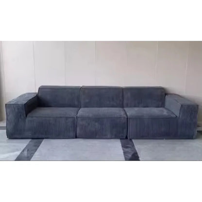 Modern Luxury Living Room Sectional Sofa Set Indoor Furniture Fabric Couch Vacuum Foam Compressed in A Box for Home Apartment