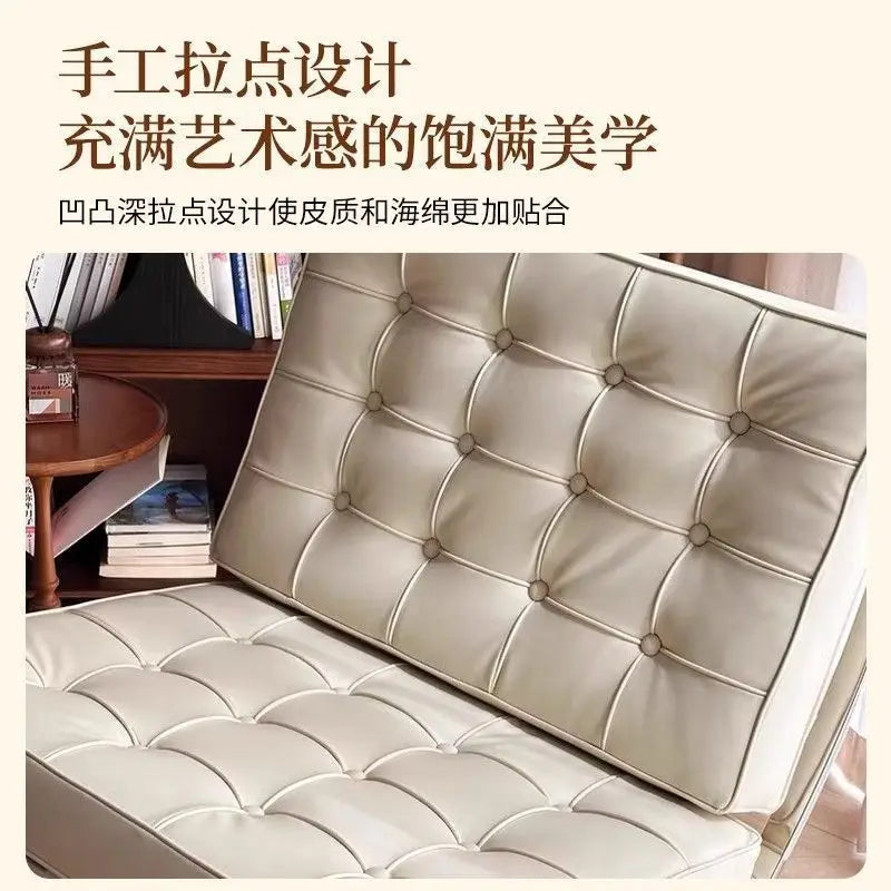 Barcelona single sofa chair living room bedroom designer lazy lounge chair network red small sofa chairs