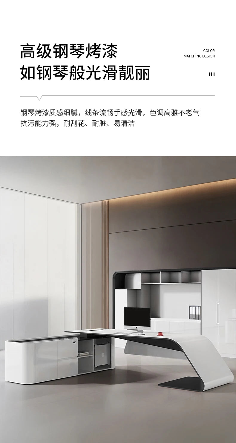 Adjustable Gaming Office Desk Organizers Storage Multifunctional Office Desk Lshaped Folding Escrivaninha Commercial Furniture