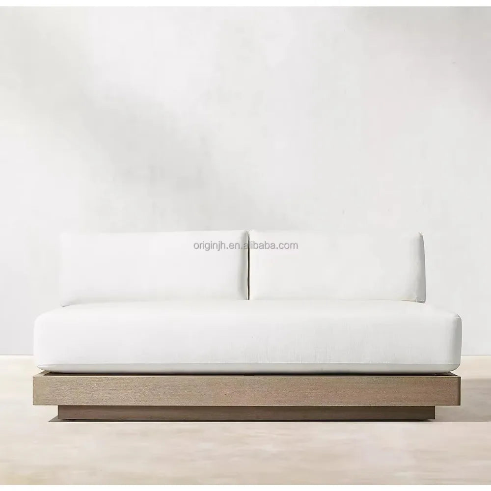 Minimalism Outdoor Garden Sofa Set Popular and Luxury Teak Patio Furniture