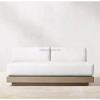 Minimalism Outdoor Garden Sofa Set Popular and Luxury Teak Patio Furniture