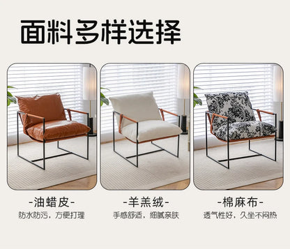 Relax Nordic Dressing Reading Chair Comfortable Lounge Deck Minimalist Designers Chair Single Fauteuil Relaxant Home Furniture