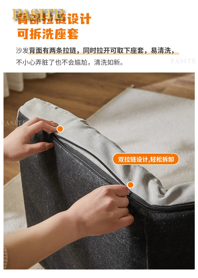 Lazy sofa tatami bay window lazy chair folding fabric can sit single chair balcony bedroom back lying