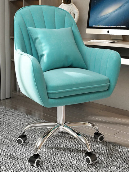 Modern Computer chair home comfort sedentary backrest casual office seat girl cute bedroom student desk turn chair