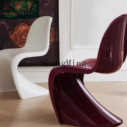 LXY simple household modern small apartment FRP electroplating armrest dining chair household leisure chair