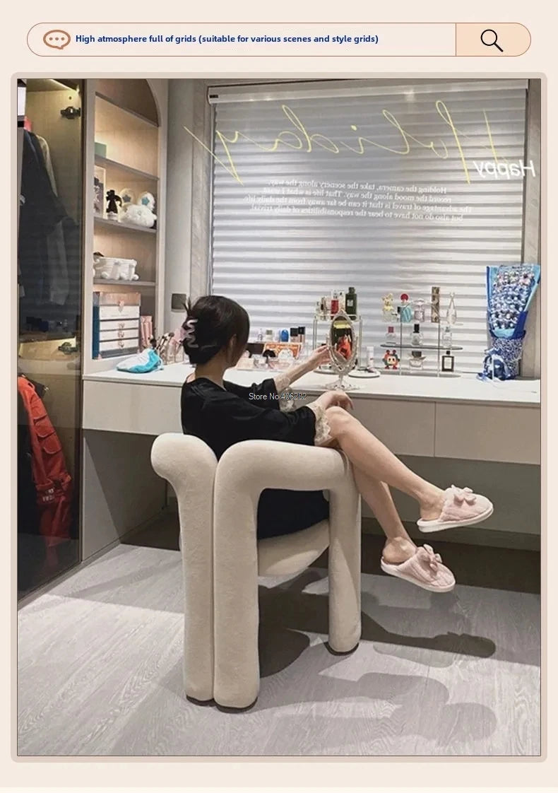 Richome Stool Dressing Chair Makeup Simplicity Modern Bedroom Home Use Light Luxury Dressing Table Simplicity Living Room Sofas