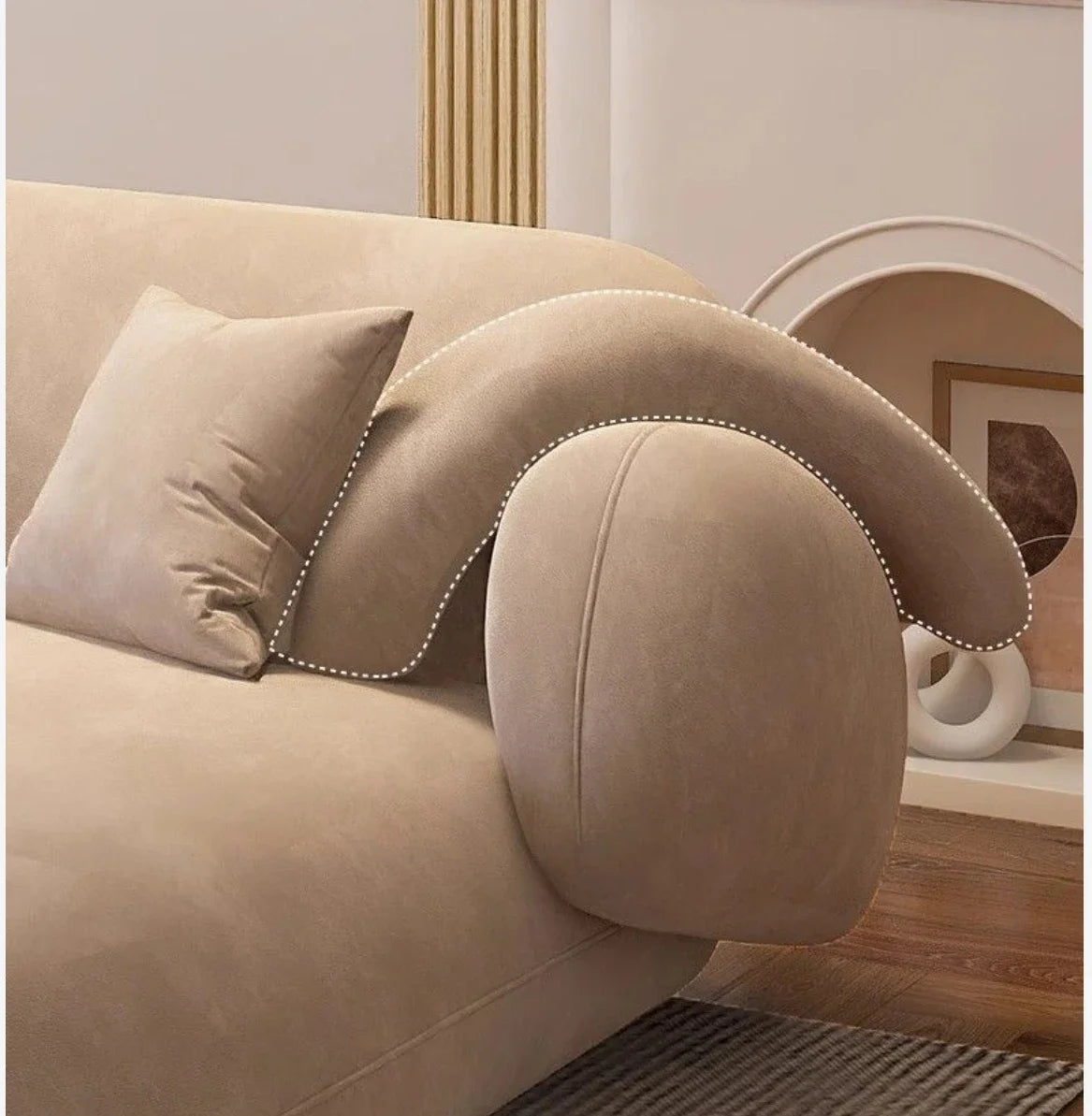 New Style Sofa Modern Simple Nordic Fabric Corner Small Apartment Living Room French Sofa