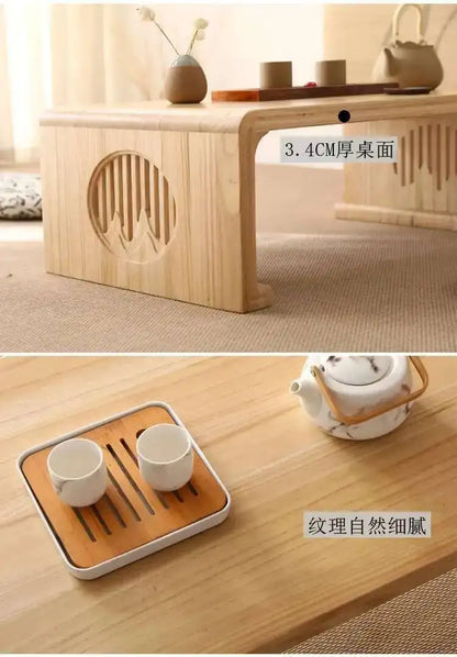 Japanese Floor Coffee Table Wood Entryways Vanity Sideboards Table Storage Couch Mesa De Centro Salon Livingroom Furniture Sets