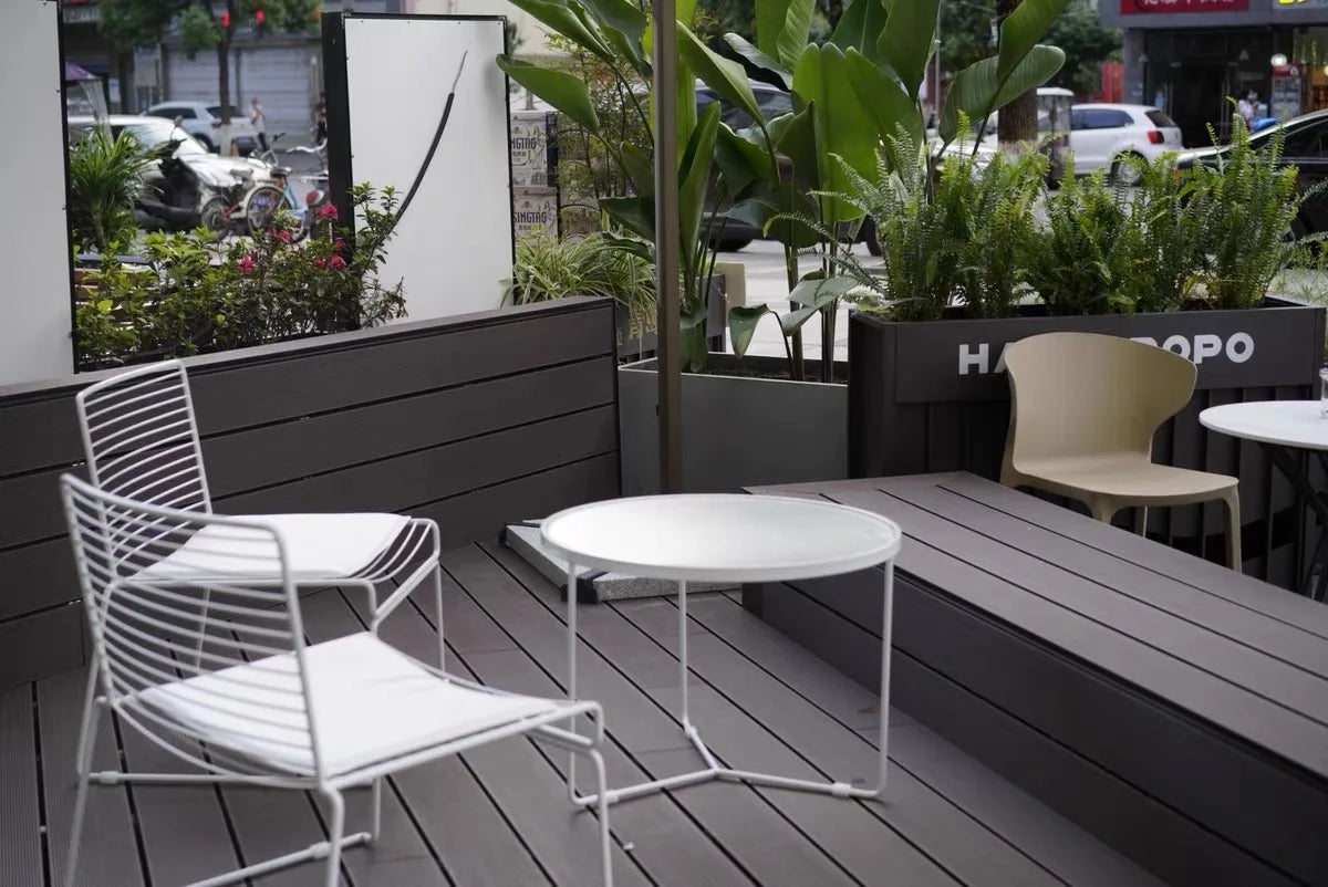 Nordic Courtyard Garden Chair Leisure Simple Combination Terrace Garden Chair Coffee Table Aluminum Furniture Садовый Стул MHHYY