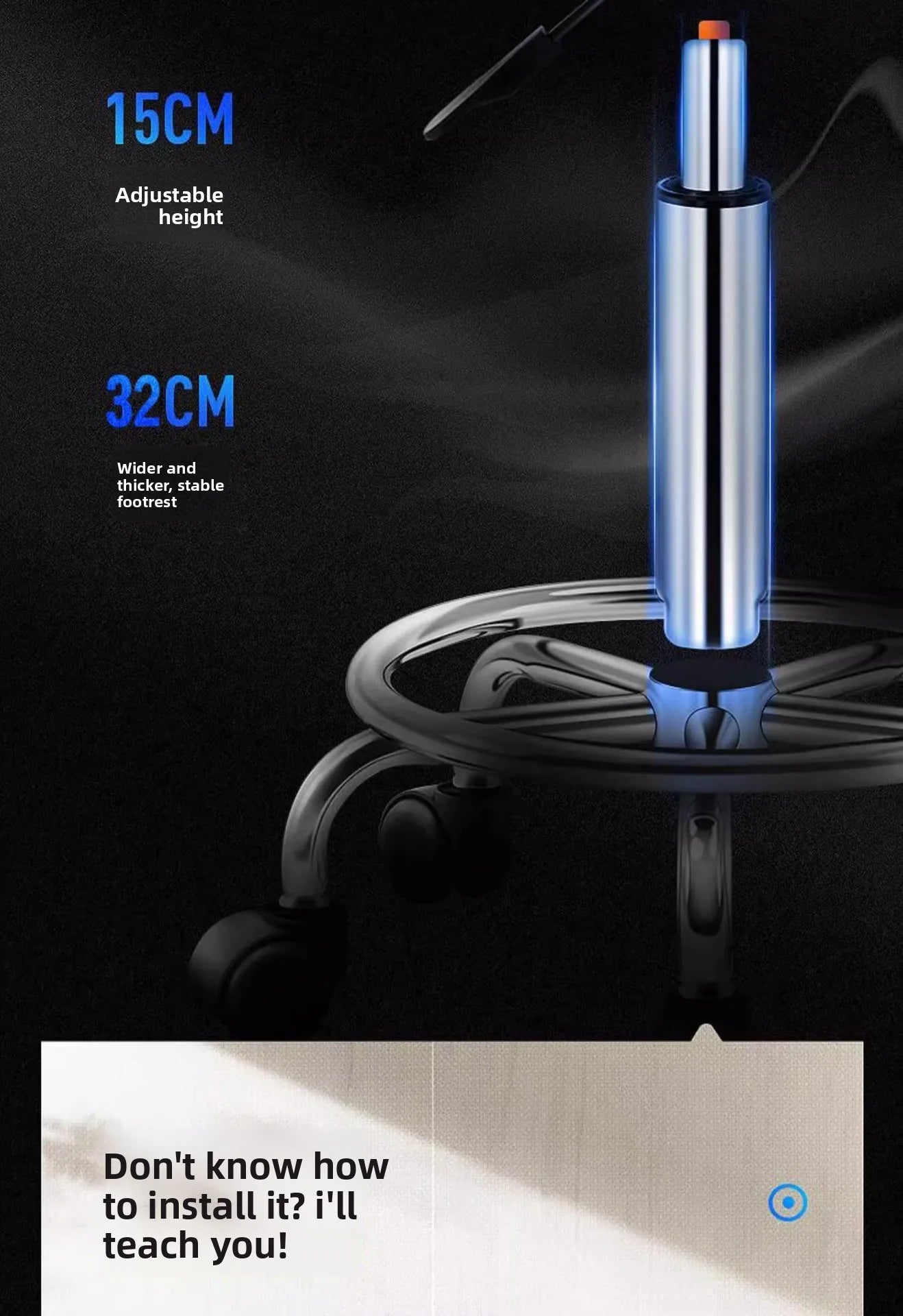 New Bar Chair Laboratory Special Beauty Nail Stool Lifting High Stool Work Stool