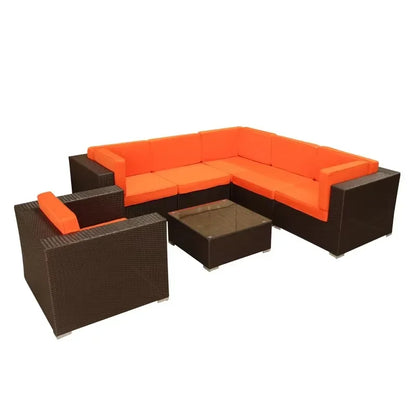 Durable Easy Cleaning  Garden Furniture Outdoor  Rattan Lounge Set