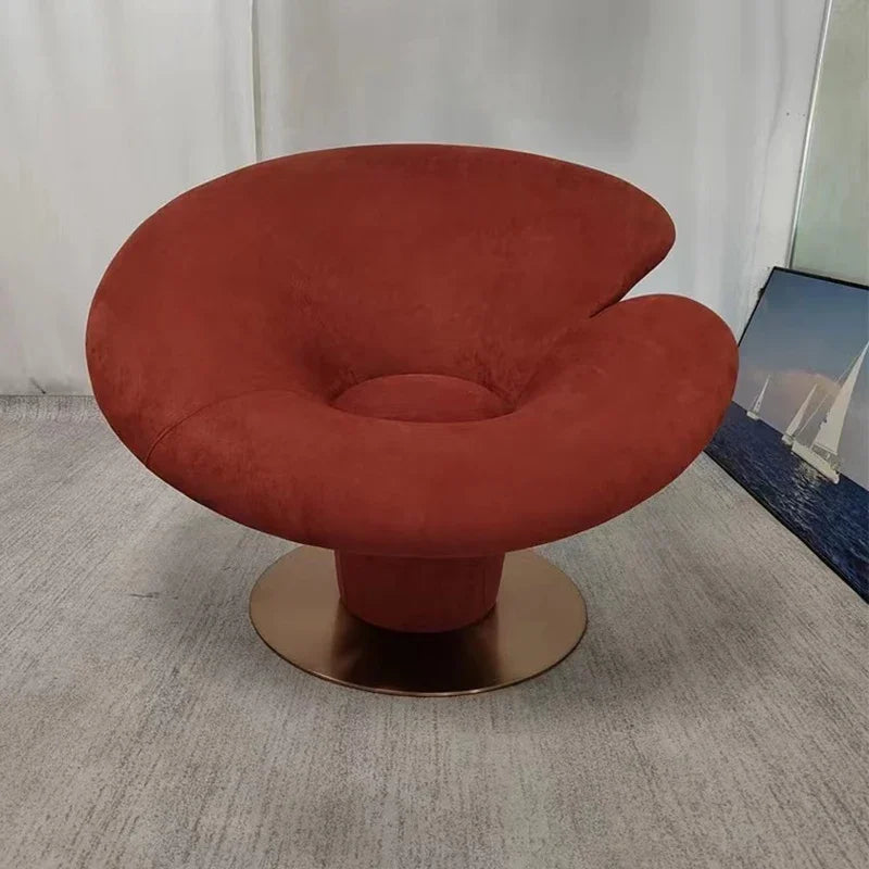 Italian simple leisure chair art lazy Ganoderma lucidum chair