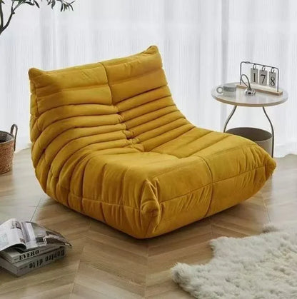 Custom Adjustable Modular Modern Design Single Foam Vacuum Compressed Boneless Sofa Set Hotel Furniture Cloth